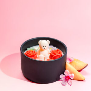 White Peach Blossom Pink Jar