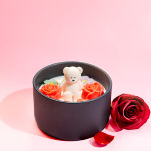 Rose Petals Black Jar
